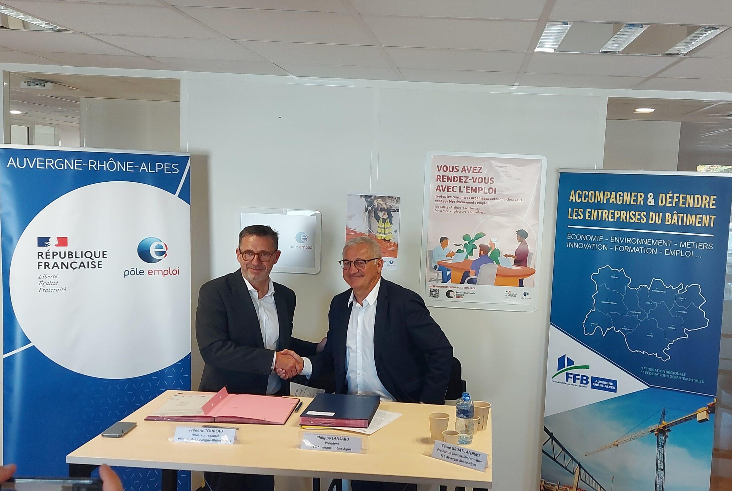 Signature de la convention partenariat entre la FFB Auvergne Rhône